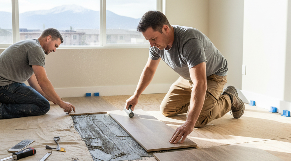 Flooring installation in Colorado Springs by professional flooring company